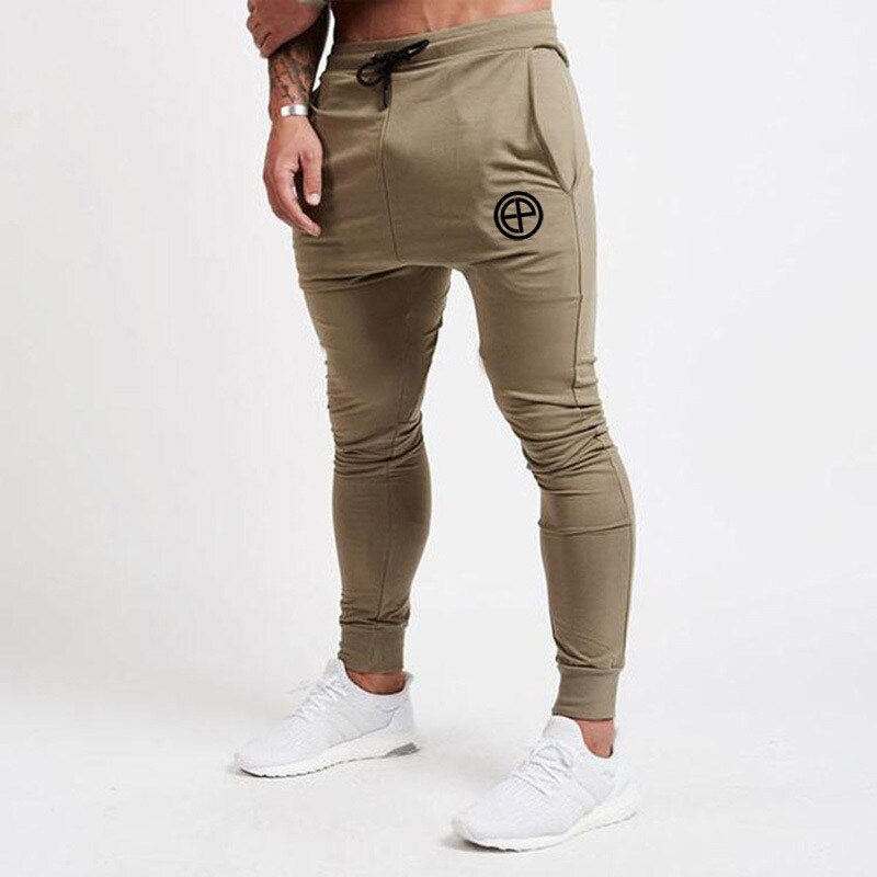 Mens tracksuit Bottoms joggers sport pants Gyms Thin fitness Skinny  trousers Elasticity Running Pants Men Solid Casual pantalon