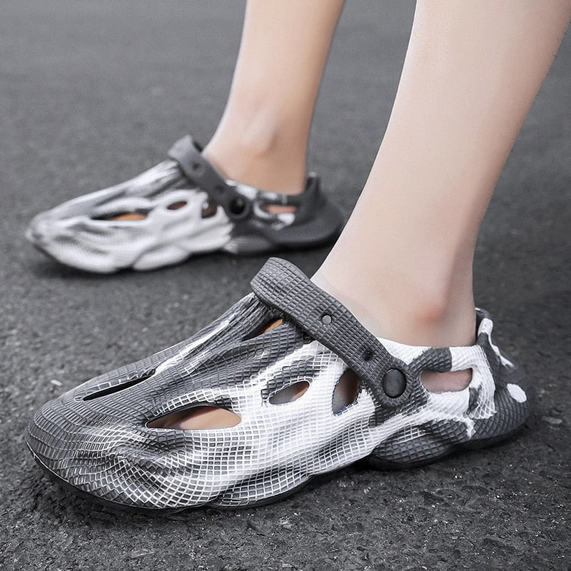 Summer Men Women Slippers Camouflage Platform Outdoor Clogs Shoe Beach Sandals Male Soft EVA Indoor Home Slides Lover Flip Flops