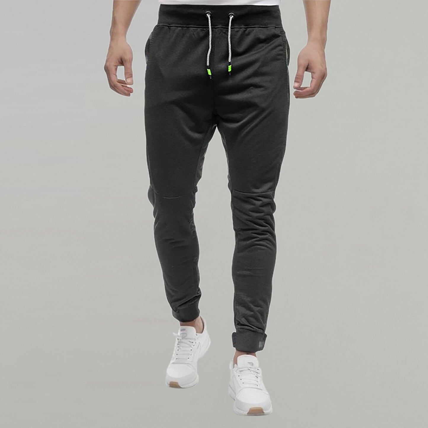 Mens Pants Athletic Workout Jogger Sweatpants For Men Cargo Pants With Zipper Pocket Drawstring Exercise Fitness Male Outfits