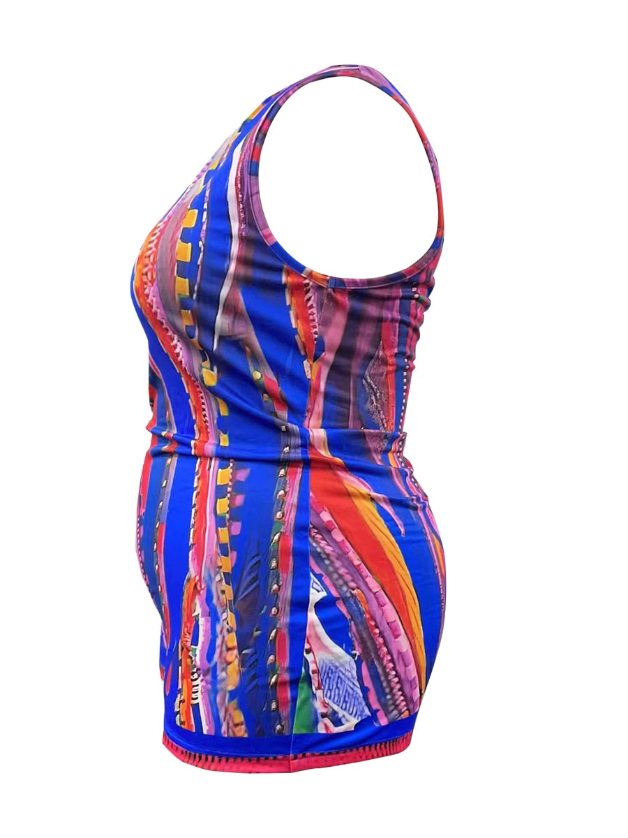 LW Plus Size Asymmetrical Striped Romper Women Sleeveless Romper Jumpsuit Bodycon Bodysuit Slim Fit Sports Short Pants Playsuit