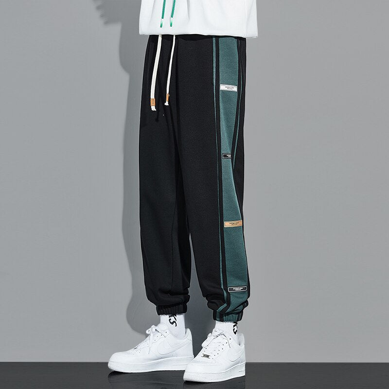 Autumn Loose Side Stripe Baggy Pants Men Streetwear Casual Side Stripe Track Pants 2023 Men&#39;s Trousers Sweatpants Joggers Mens