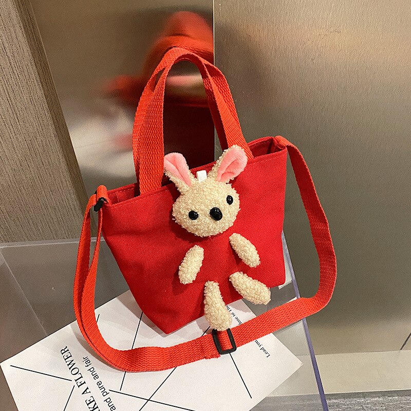 Cute Small Bag 2023 Spring/Summer New Simple and Fashionable Cartoon Rabbit Bag One Shoulder Crossbody Bag