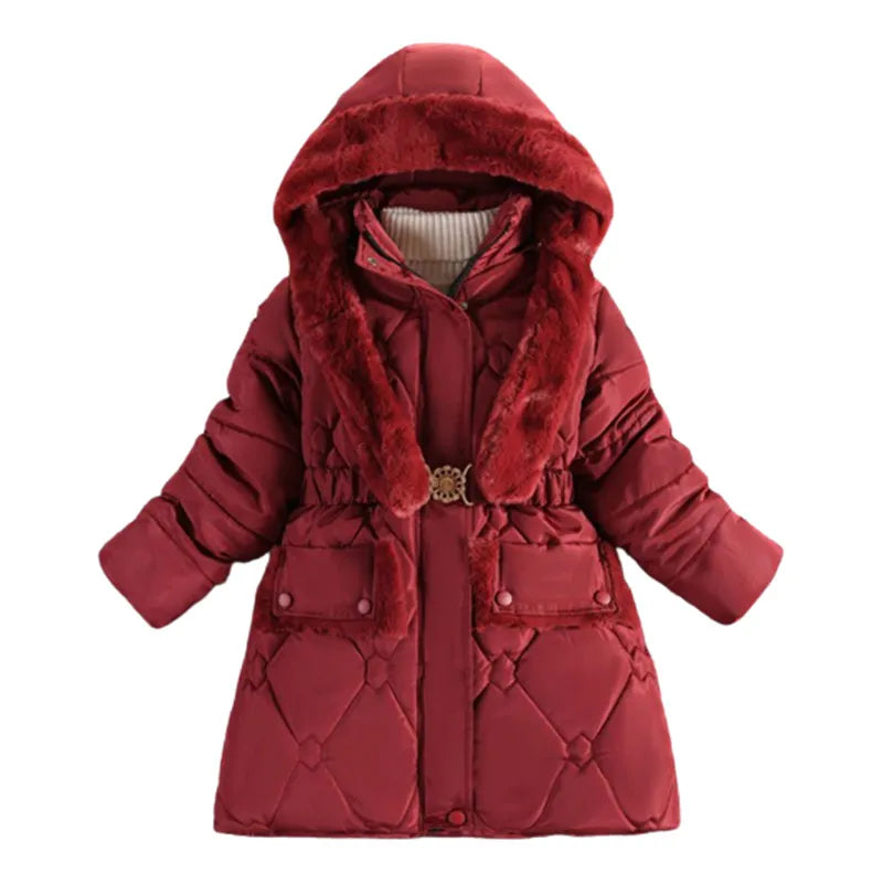 Baby Girls Clothes,Children Winter Long Sleeve Warm Jacket & Outwear,Girls Cotton-padded Outwear Baby Girls Coat  for Christmas