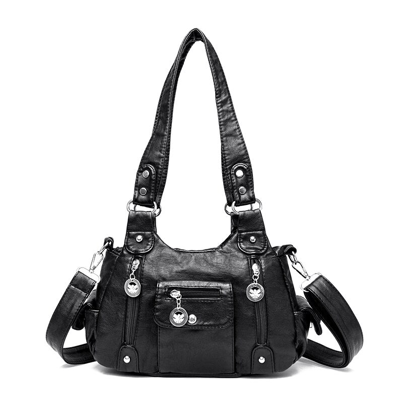 New Fashion High Quality Woman Messenger Bag Luxury Soft Leather Handbags Women&#39;s Bags Designer Famous Brand Women Shoulder Tote