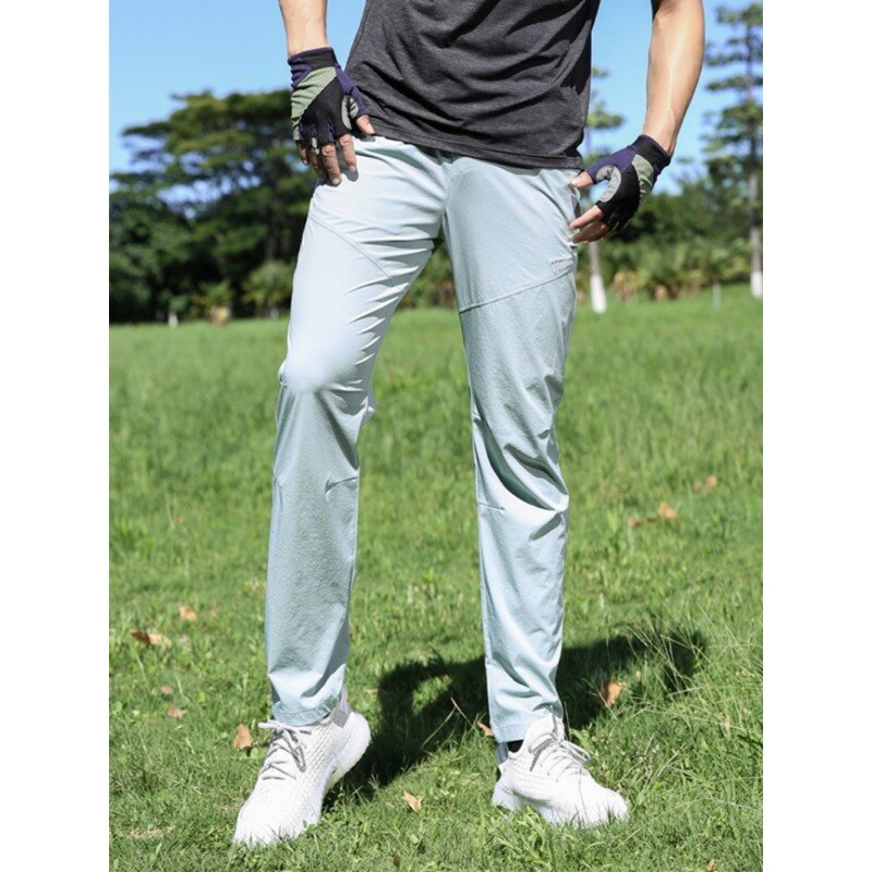 Summer Light&amp;Thin Sweatpants Men Breathable Quick Dry Outdoor Sport Span Trousers Male Stretch Nylon Casual Long Track Pants