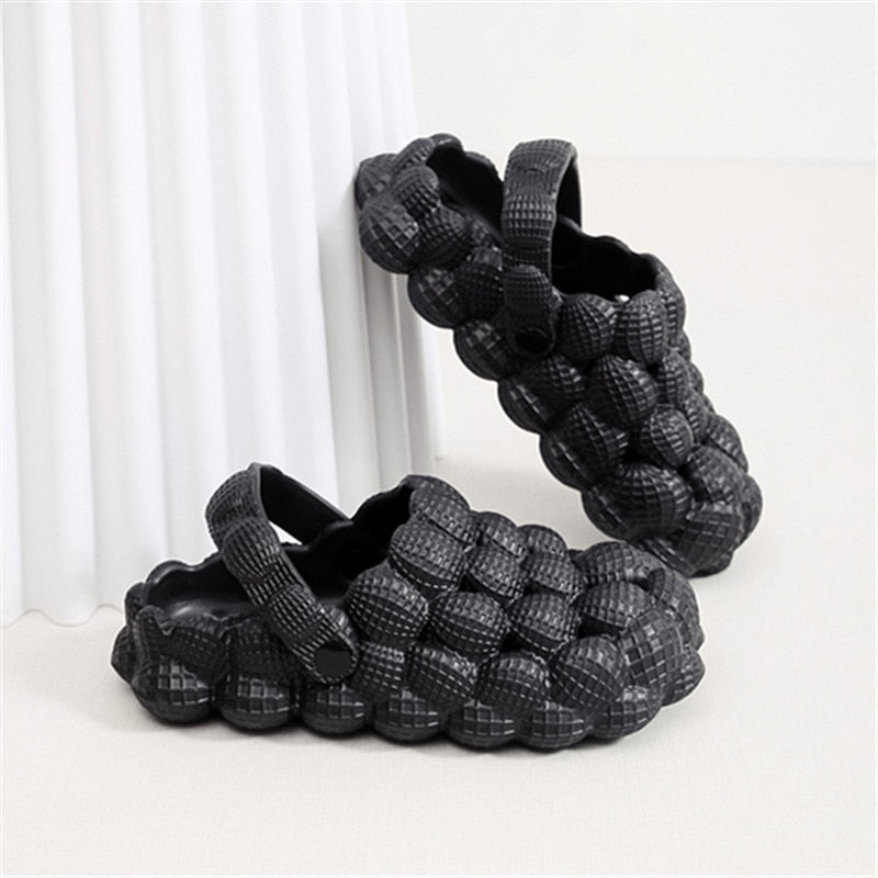 Shevalues Women Clogs Slippers Cute Bubble Ball Sandals Summer Indoor Massage EVA Slides Outdoor Closed Toe Fashion Beach Shoes