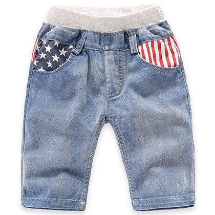 Summer Boys denim shorts Fashion elasticity jeans Kids casual cowboy shorts child shorts new small and medium child clothing