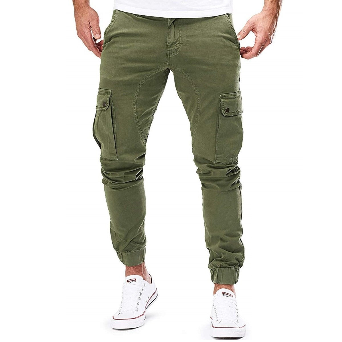 2023 New Men Cargo Pants Summer Casual Military Army Joggers Pant Multi Pocket Solid Color Long Trousers Fashion Male Leggings