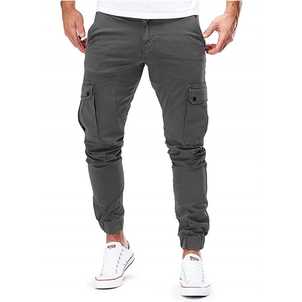 2023 New Men Cargo Pants Summer Casual Military Army Joggers Pant Multi Pocket Solid Color Long Trousers Fashion Male Leggings