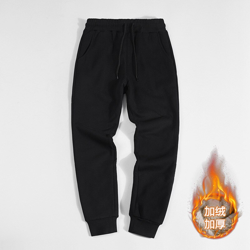 Winter Thermal Trousers Men Fleece Cargo Pants Oversized Joggers Male Sweatpants Thick Sport Jogging Gym Pants Man Clothing 4XL