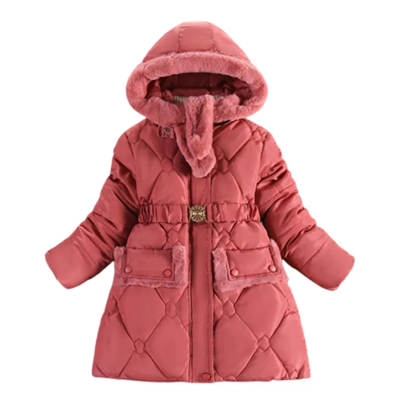 Baby Girls Clothes,Children Winter Long Sleeve Warm Jacket & Outwear,Girls Cotton-padded Outwear Baby Girls Coat  for Christmas