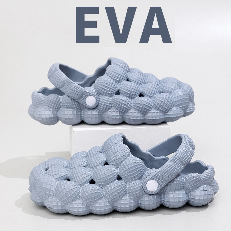 Shevalues Women Clogs Slippers Cute Bubble Ball Sandals Summer Indoor Massage EVA Slides Outdoor Closed Toe Fashion Beach Shoes