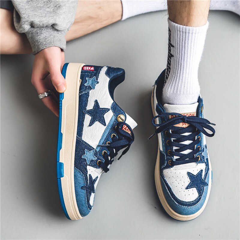 Men&#39;s Sneakers Retro Stars Shoes Skateboarding Sports Shoes Outdoor Fashion Multicolor Luxury Casual Trainers Tenis Masculino