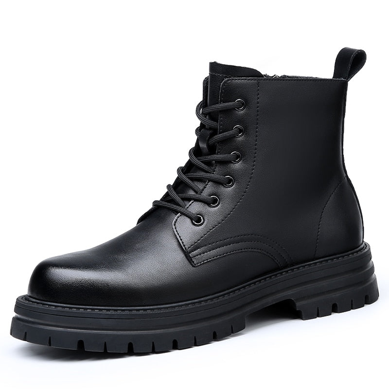 New Men Goth Boots Comfortable Wear-resistant Shoes Platform Motorcycle Boots British Style Male Casual Shoes Leisure Daily Boot