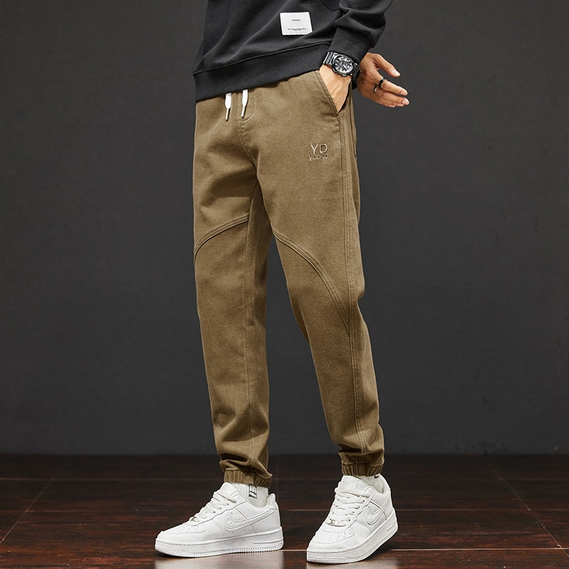 2023 New Autumn Winter Cotton Jogger Casual Pants Men Harajuku Cargo Pant Korean Harem Trousers Sweatpants Male Oversized M-5XL