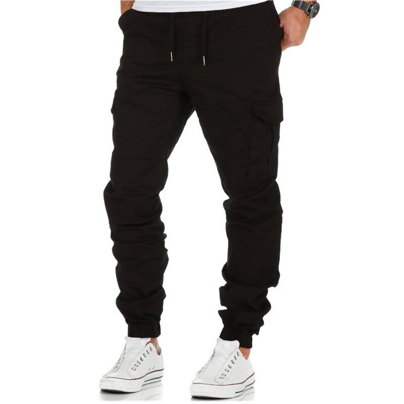 Men Casual Joggers Cargo Pants 2023 New Military Army Cotton Sweatpants Fashion Male Leggings Pants Solid Elastic Sports Trouser