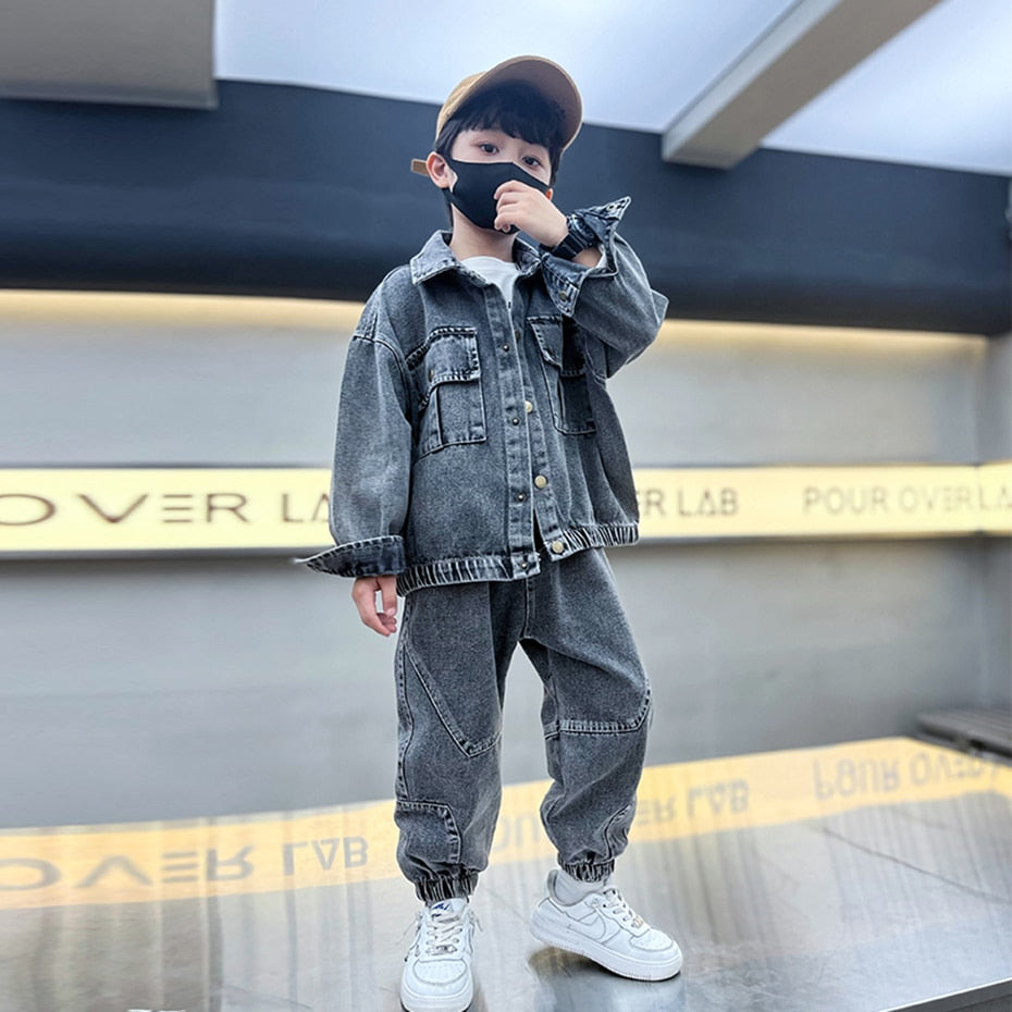 Kids Clothes Boys Jacket + Pants Clothes For Boys Casual Style Boy Clothing Spring Autumn Childrens Clothing