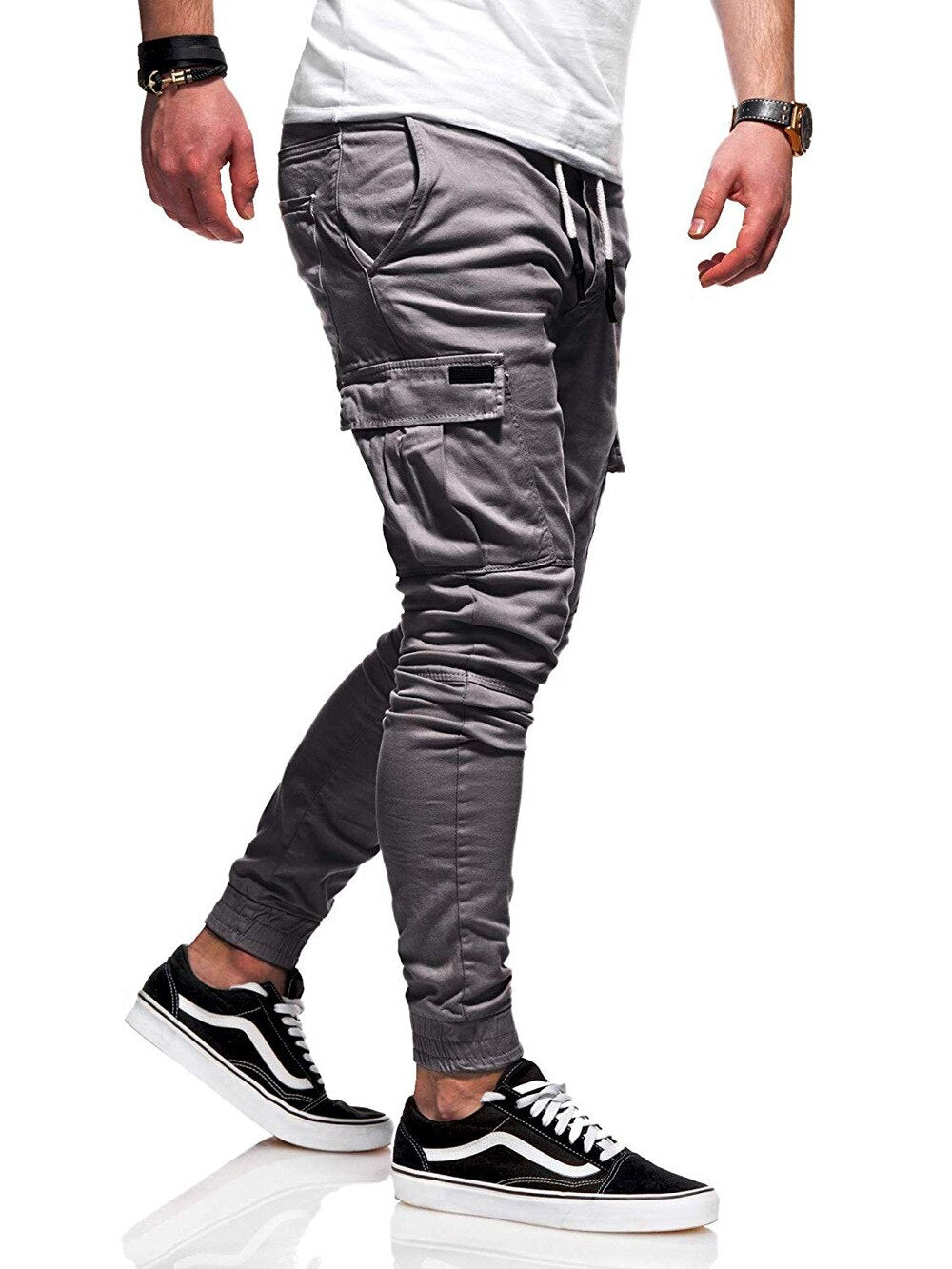 2023 New Men Cargo Pants Summer Casual Military Army Joggers Pant Multi Pocket Solid Color Long Trousers Fashion Male Leggings