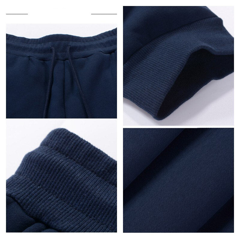 Winter Thermal Trousers Men Fleece Cargo Pants Oversized Joggers Male Sweatpants Thick Sport Jogging Gym Pants Man Clothing 4XL