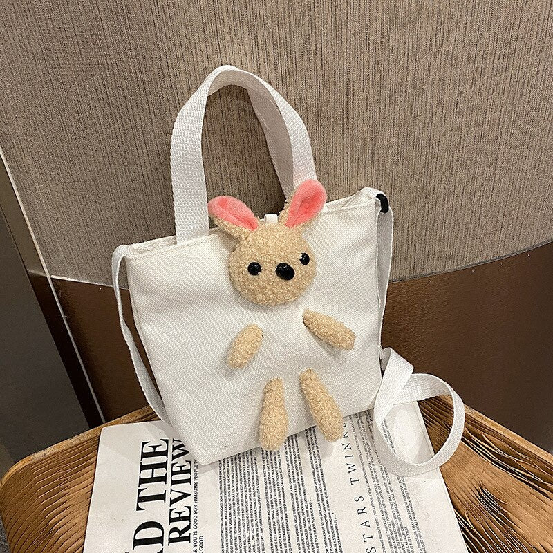 Cute Small Bag 2023 Spring/Summer New Simple and Fashionable Cartoon Rabbit Bag One Shoulder Crossbody Bag