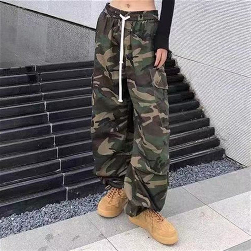 Kids Girl Camouflage Cargo Pants 10 12 years 2022 New Spring Fall Teenage Girls Clothing