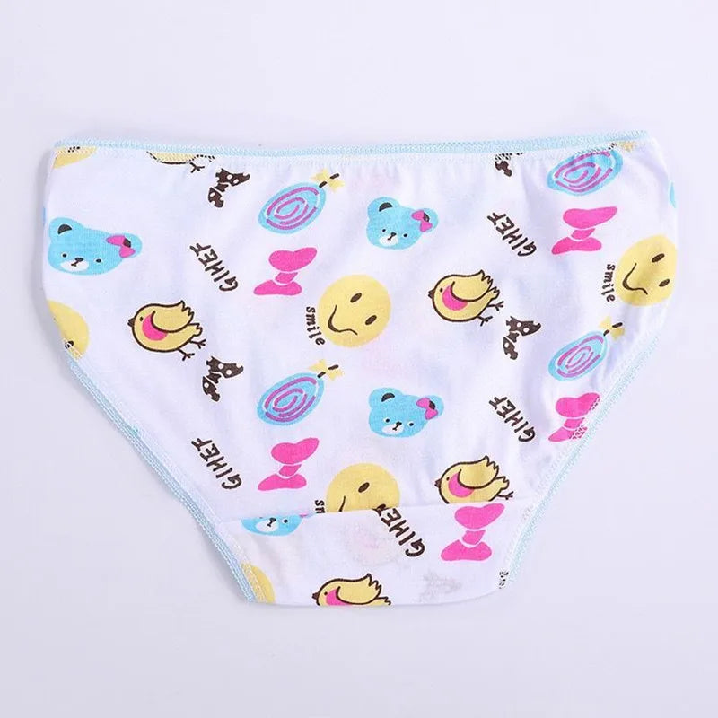 6Pcs/Pack Fashion Baby Girls Underwear Cotton Panties Kids Shorts Briefs Children Underpants 2-12Years