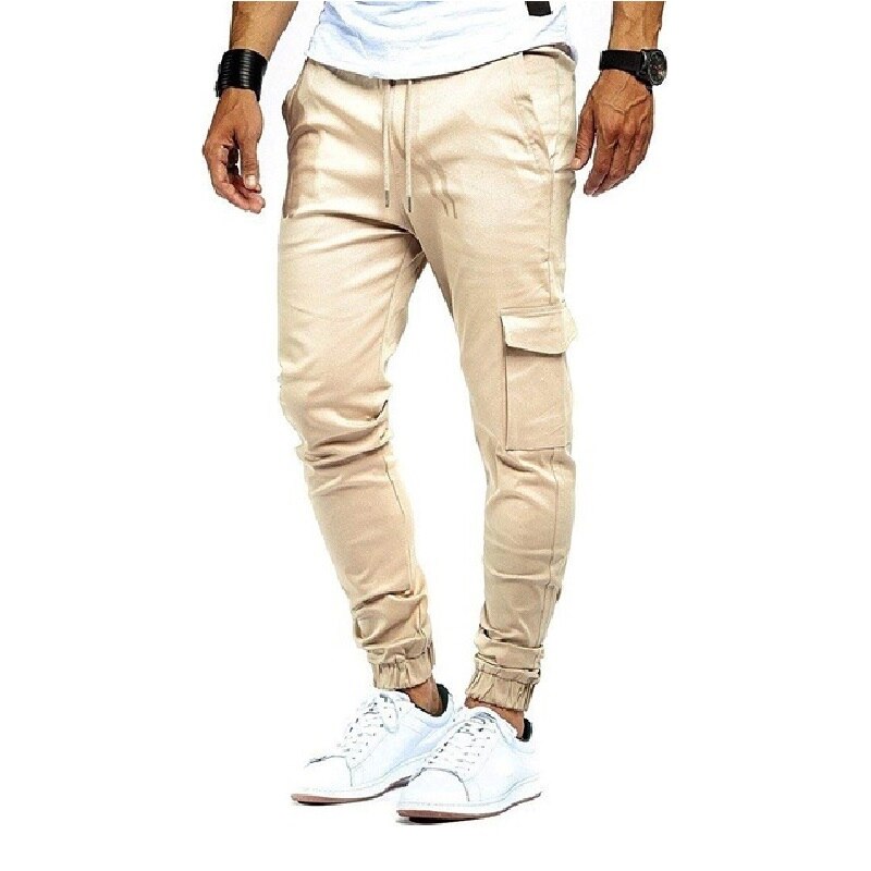 Men Casual Joggers Cargo Pants 2023 New Military Army Cotton Sweatpants Fashion Male Leggings Pants Solid Elastic Sports Trouser