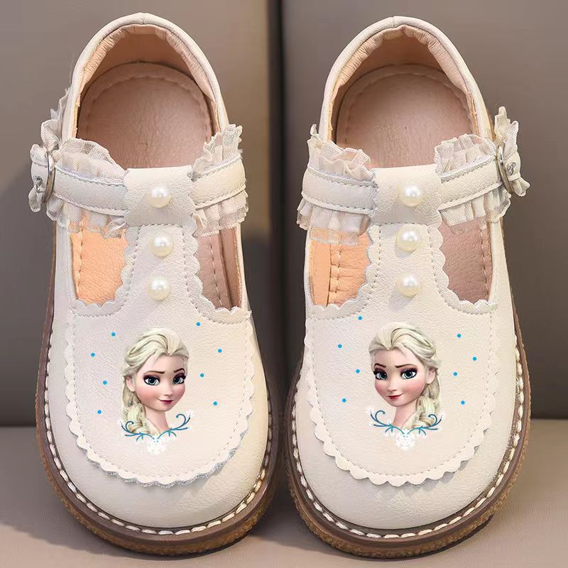 2023 Spring and autumn new girls soft soled princess shoes non-slip bean shoes baby walking shoes Lolita girl fashion shoes