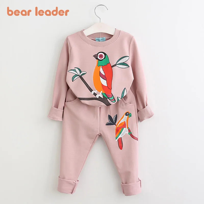 Bear Leader Girls Clothing Sets 2023 Girls Clothes Long Sleeve T-shirt+Pants 2Pcs for Kids Clothing Sets Children Clothing