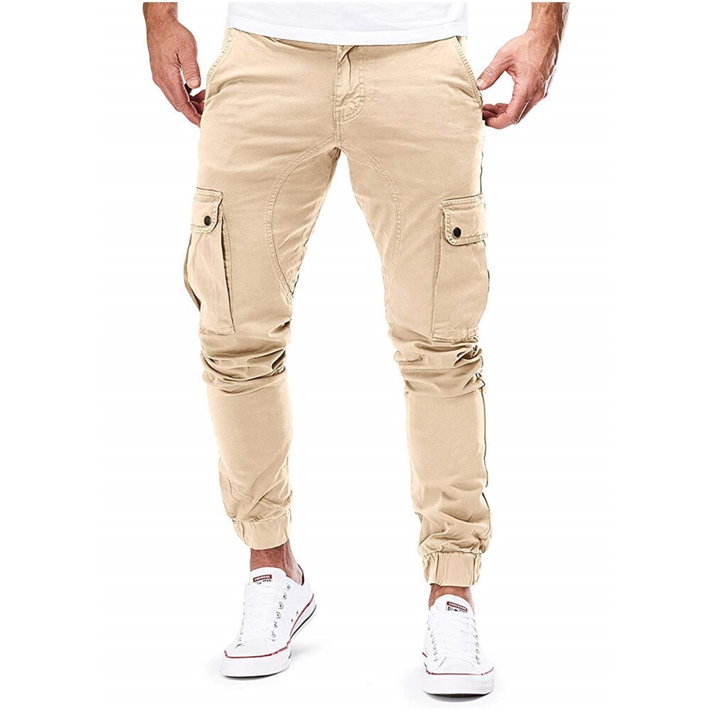 2023 New Men Cargo Pants Summer Casual Military Army Joggers Pant Multi Pocket Solid Color Long Trousers Fashion Male Leggings