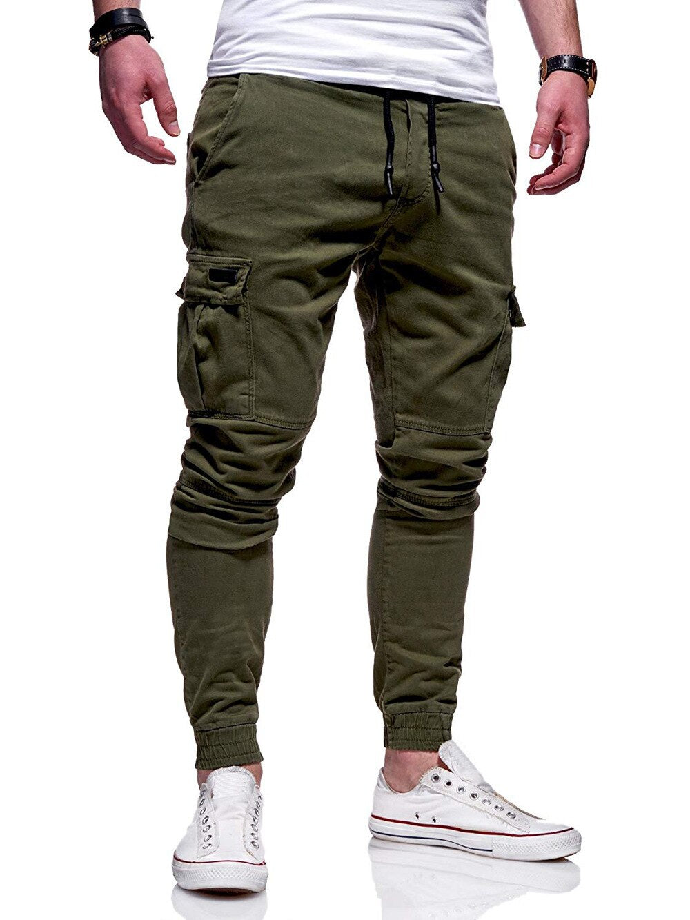 2023 New Men Cargo Pants Summer Casual Military Army Joggers Pant Multi Pocket Solid Color Long Trousers Fashion Male Leggings