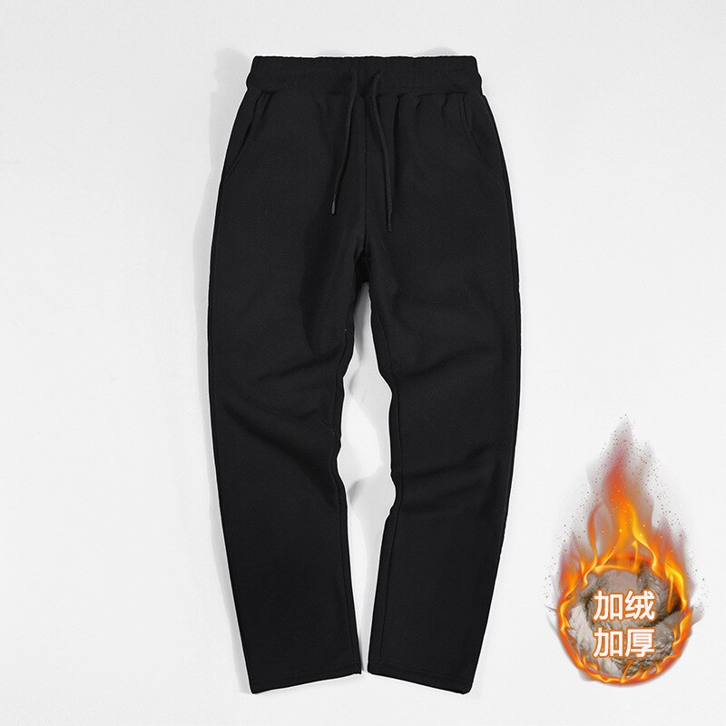 Winter Thermal Trousers Men Fleece Cargo Pants Oversized Joggers Male Sweatpants Thick Sport Jogging Gym Pants Man Clothing 4XL