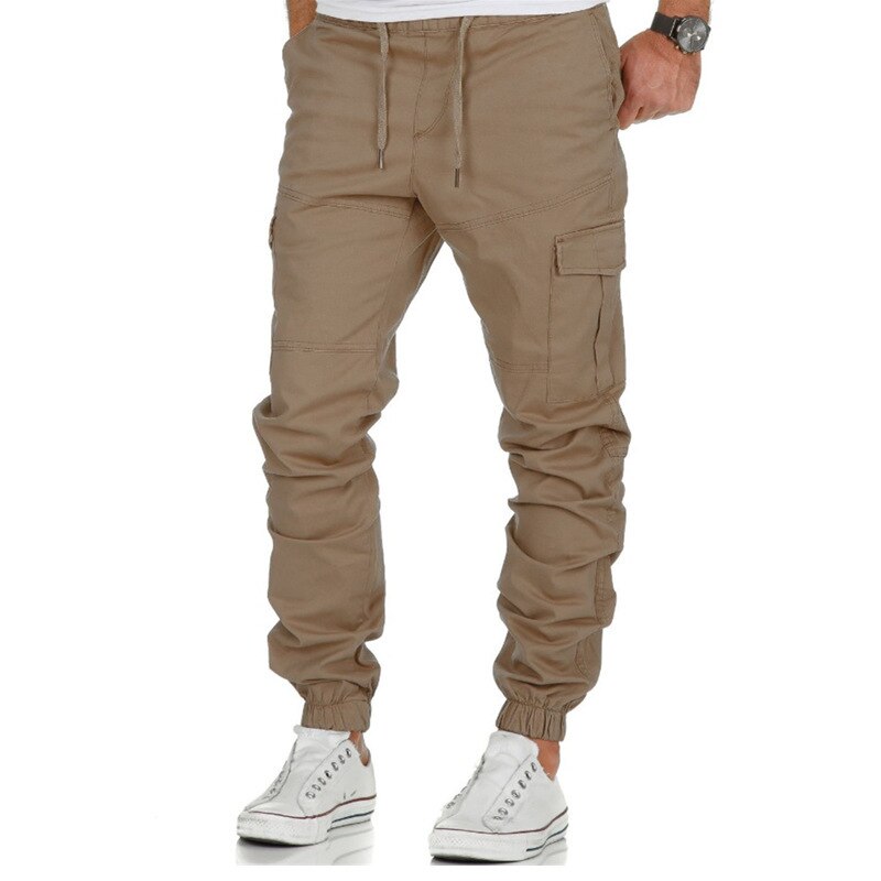 Men Casual Joggers Cargo Pants 2023 New Military Army Cotton Sweatpants Fashion Male Leggings Pants Solid Elastic Sports Trouser