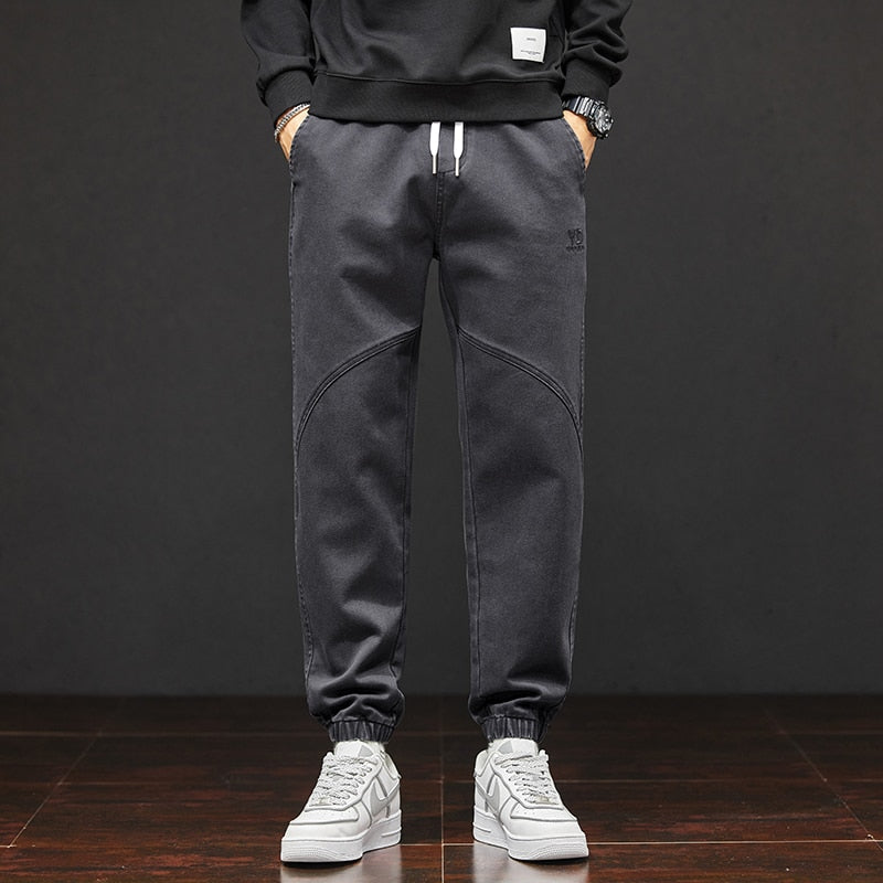 2023 New Autumn Winter Cotton Jogger Casual Pants Men Harajuku Cargo Pant Korean Harem Trousers Sweatpants Male Oversized M-5XL