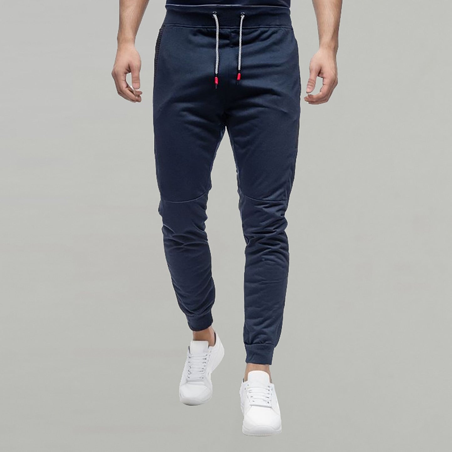 Mens Pants Athletic Workout Jogger Sweatpants For Men Cargo Pants With Zipper Pocket Drawstring Exercise Fitness Male Outfits