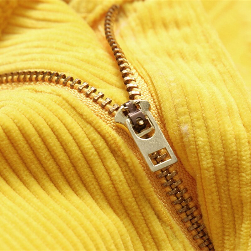 Denim Jeans Stretch Men&#39;s Casual Pants Men&#39;s Fashion Trend Letter Embroidery Yellow Corduroy