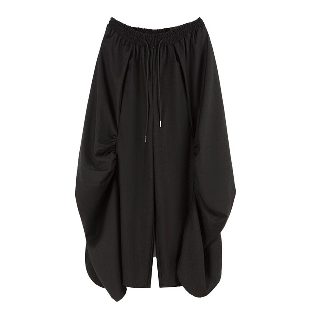 Original Design Y2k Loose Skirt Men Trend Dark Yamamoto Yohji Wide-leg New Casual Pants Pleated Genderless Culottes