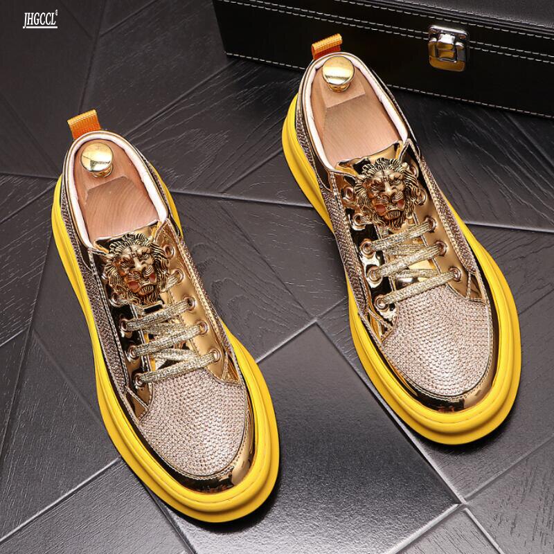 Luxe marque fashion casual shoes new network celebrity sneakers hip hop a lazy casual shoes luxury loafers A6