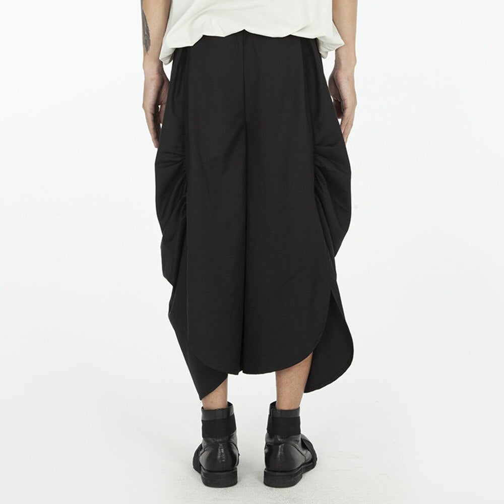 Original Design Y2k Loose Skirt Men Trend Dark Yamamoto Yohji Wide-leg New Casual Pants Pleated Genderless Culottes