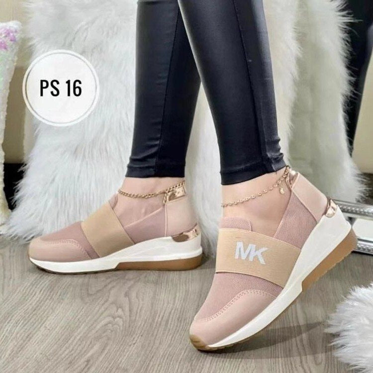 Women&#39;s Sports Casual Shoes 2023 New Autumn Large New Wedge Heel Casual Fashion Women&#39;s Shoes Women Sneakers Zapatos De Mujer