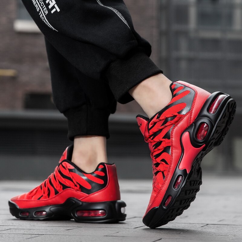 Men&#39;s Sneakers Running Casual Summer Breathable Air Cushion Sneakers Male Hight Quality Lace-up Platform Tines Luxury Shoes Men