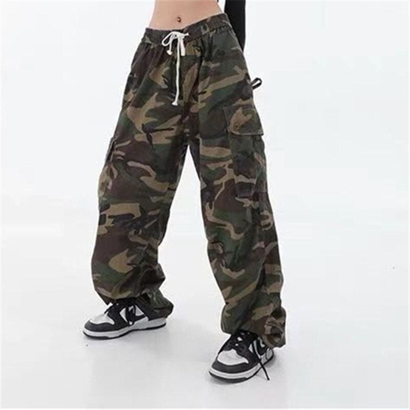 Kids Girl Camouflage Cargo Pants 10 12 years 2022 New Spring Fall Teenage Girls Clothing