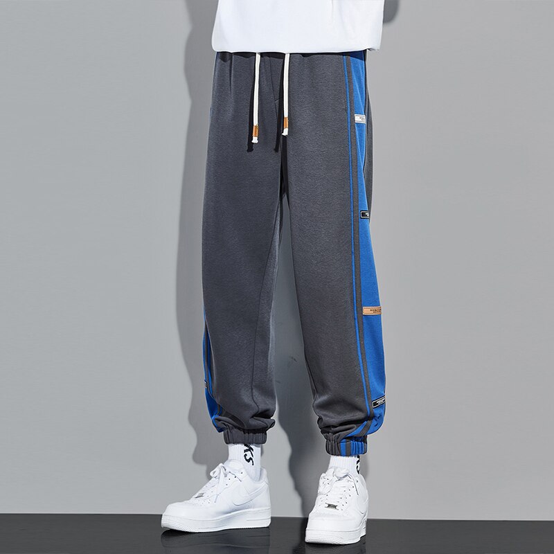 Autumn Loose Side Stripe Baggy Pants Men Streetwear Casual Side Stripe Track Pants 2023 Men&#39;s Trousers Sweatpants Joggers Mens