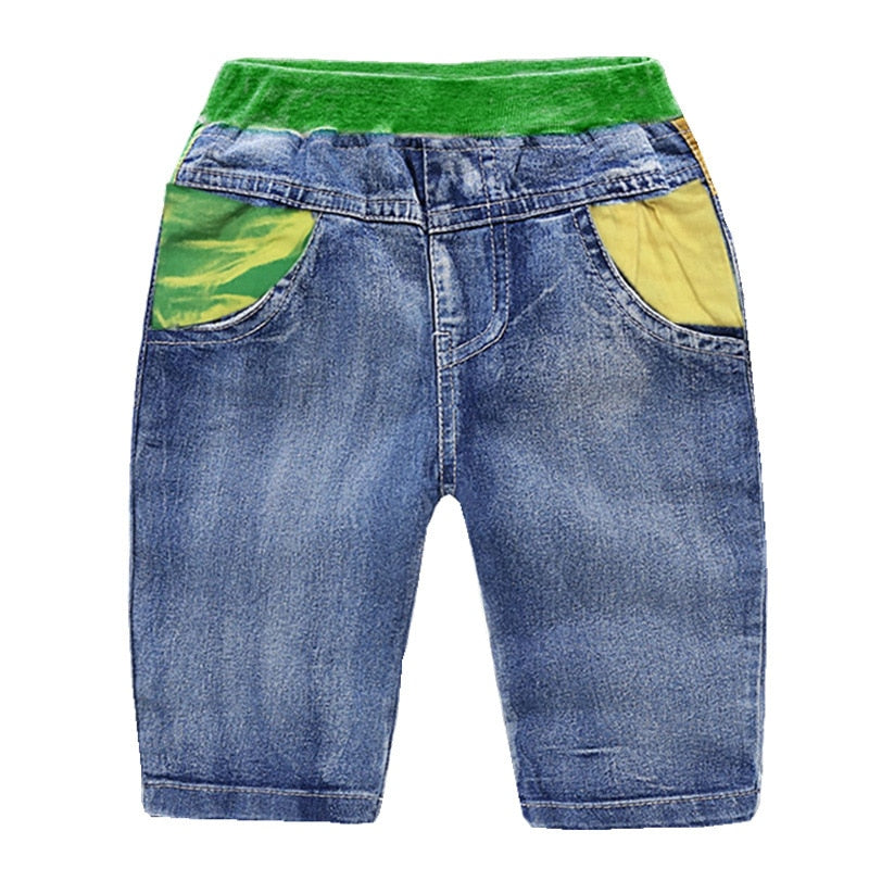 Summer Boys denim shorts Fashion elasticity jeans Kids casual cowboy shorts child shorts new small and medium child clothing