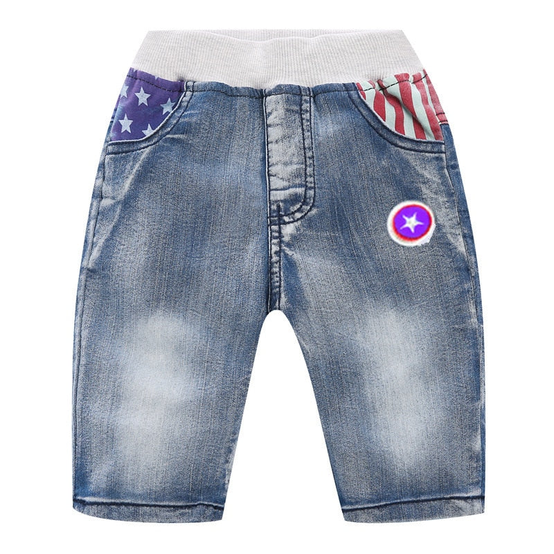 Summer Boys denim shorts Fashion elasticity jeans Kids casual cowboy shorts child shorts new small and medium child clothing