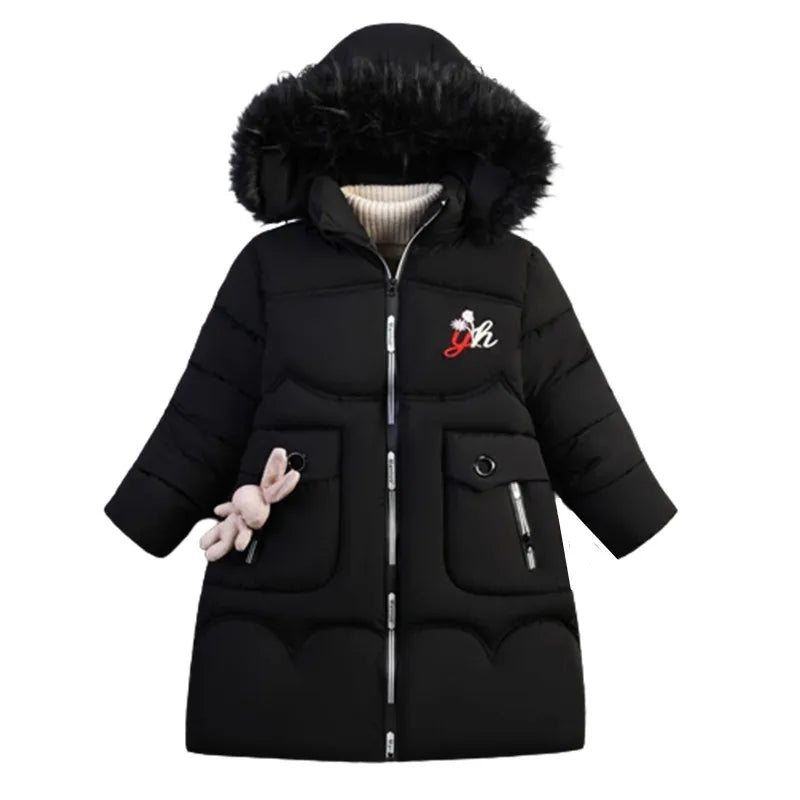 Baby Girls Clothes,Children Winter Long Sleeve Warm Jacket & Outwear,Girls Cotton-padded Outwear Baby Girls Coat  for Christmas