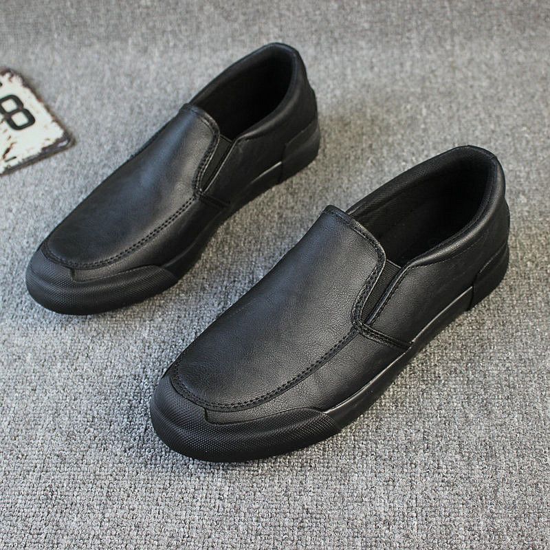 Genuine Leather Men Shoes Luxury Brand Casual Shoes Fashion Slip On Men &#39; S Loafers Men Moccasins Italianblackmale Driving Shoes