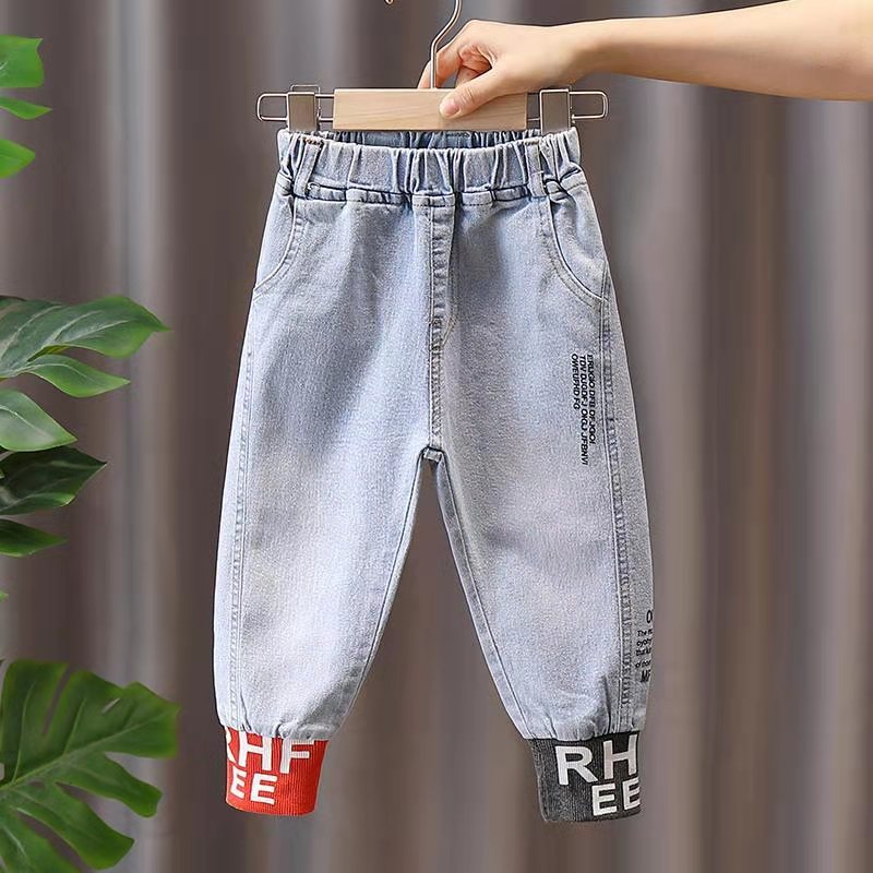 Autumn Spring Black Jeans for Boys Denim Trousers  Baby Boys Jeans Pants Kids Cotton Casual Boy Clothes 2-9year