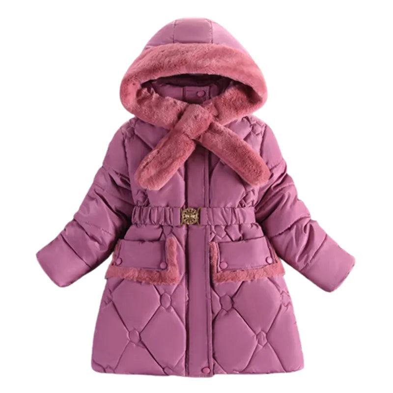 Baby Girls Clothes,Children Winter Long Sleeve Warm Jacket & Outwear,Girls Cotton-padded Outwear Baby Girls Coat  for Christmas