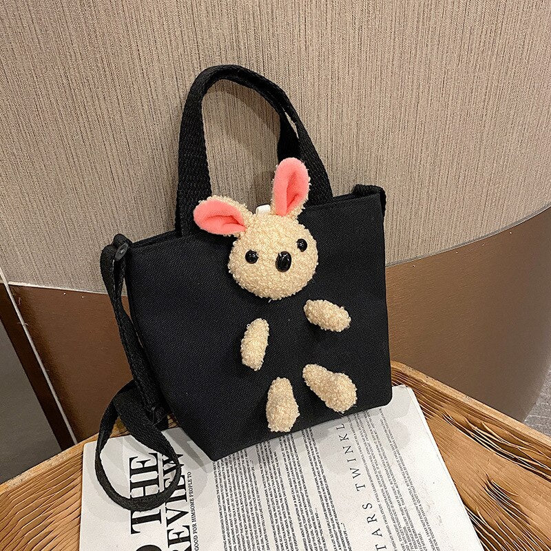 Cute Small Bag 2023 Spring/Summer New Simple and Fashionable Cartoon Rabbit Bag One Shoulder Crossbody Bag